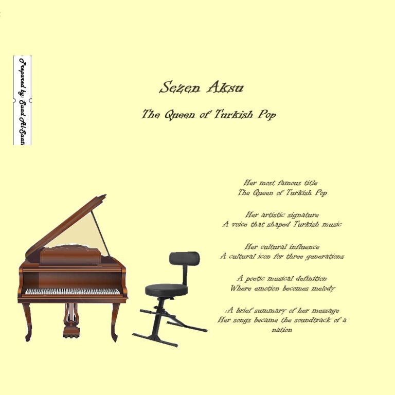 Sezen Aksu, she has influenced three generations of artists, and her songs are part of Turkish popular culture.