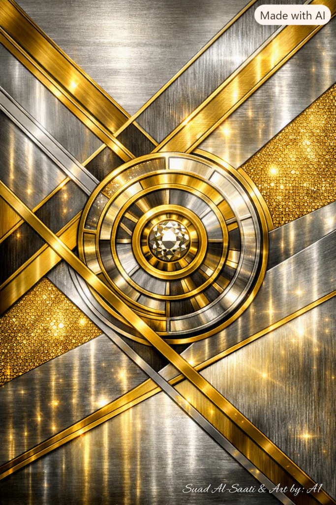 This artwork embodies the balance between intellect and design, with intersecting geometric lines and balanced forms, where true branding begins and art meets identity. Welcome to Suad Design Studio.